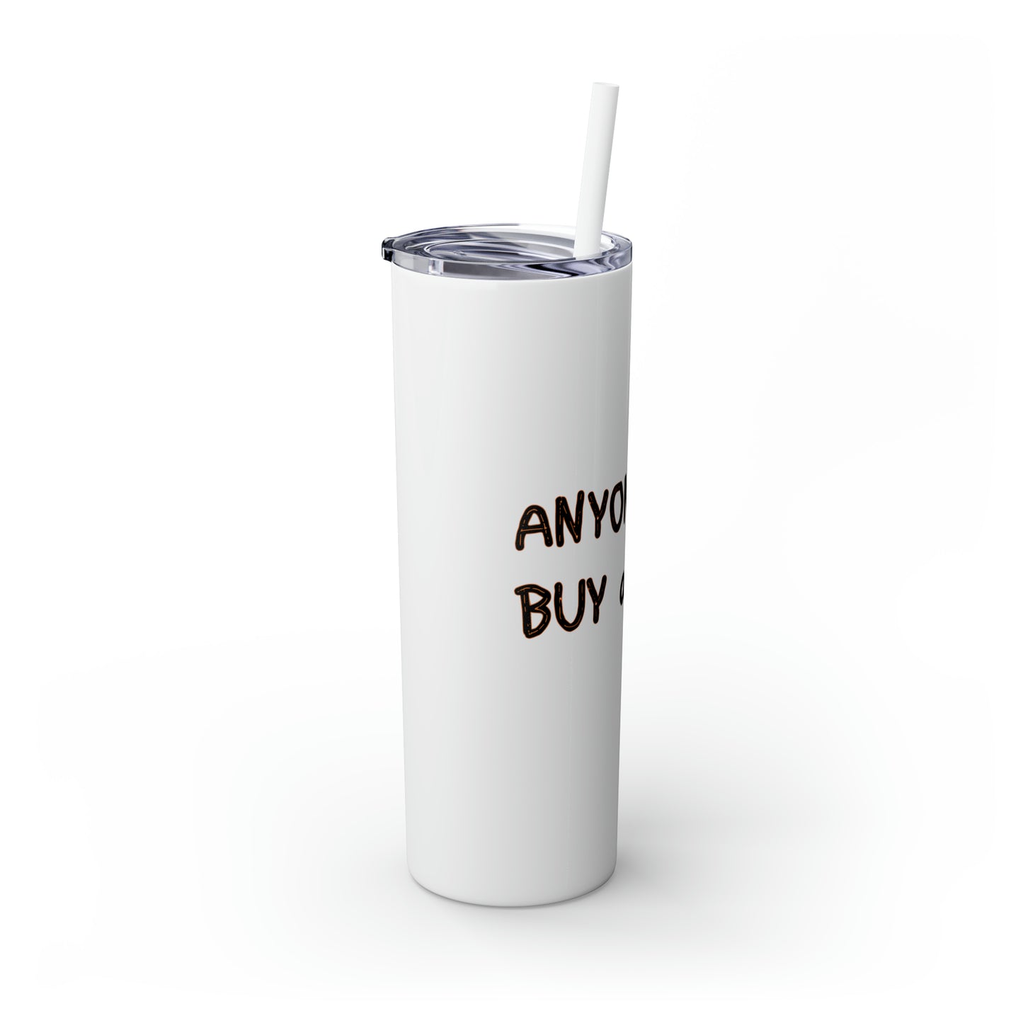 Skinny Tumbler with Straw, 20oz