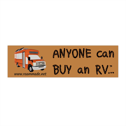 Anyone can... Bumper Sticker - Shuttle Bus w/ Wheel Chair Doors