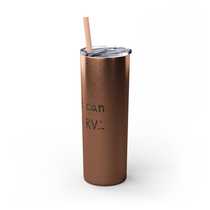 Skinny Tumbler with Straw, 20oz