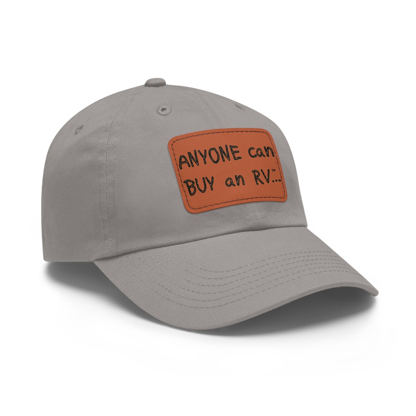 Anyone can... Dad Hat with Leather Patch