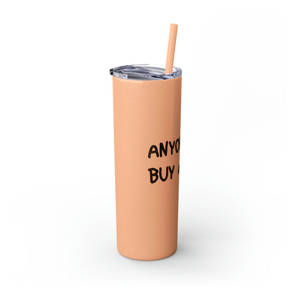 Skinny Tumbler with Straw, 20oz