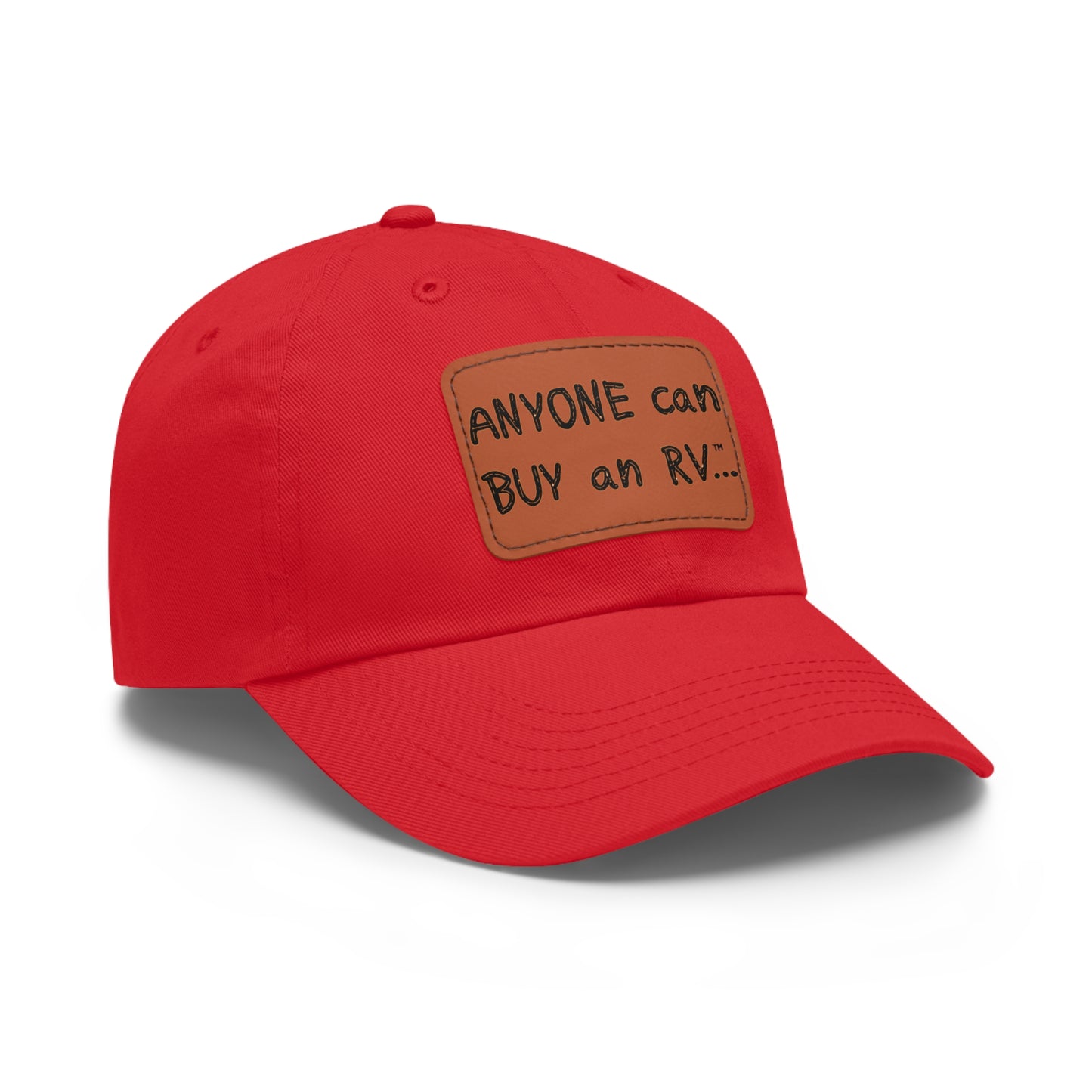 Anyone can... Dad Hat with Leather Patch