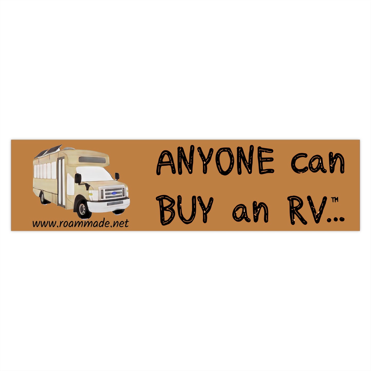 Anyone can... Bumper Sticker - Shuttle Bus