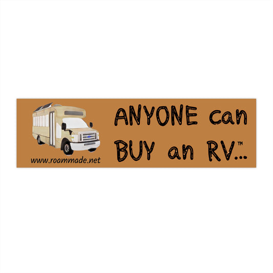 Anyone can... Bumper Sticker - Shuttle Bus